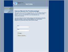 Tablet Screenshot of intern.eigenheimerverband.de